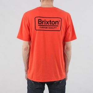 Brixton Orange Logo Premium Tee